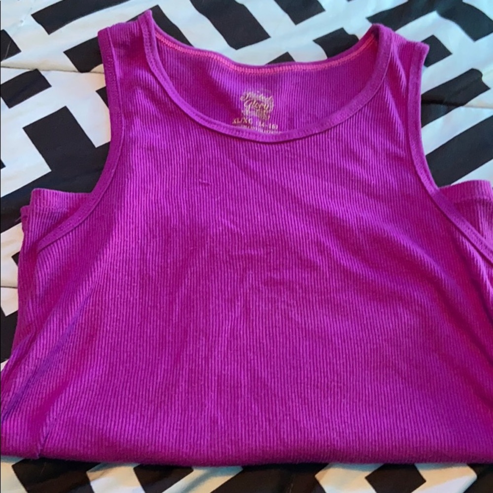 Purple tank